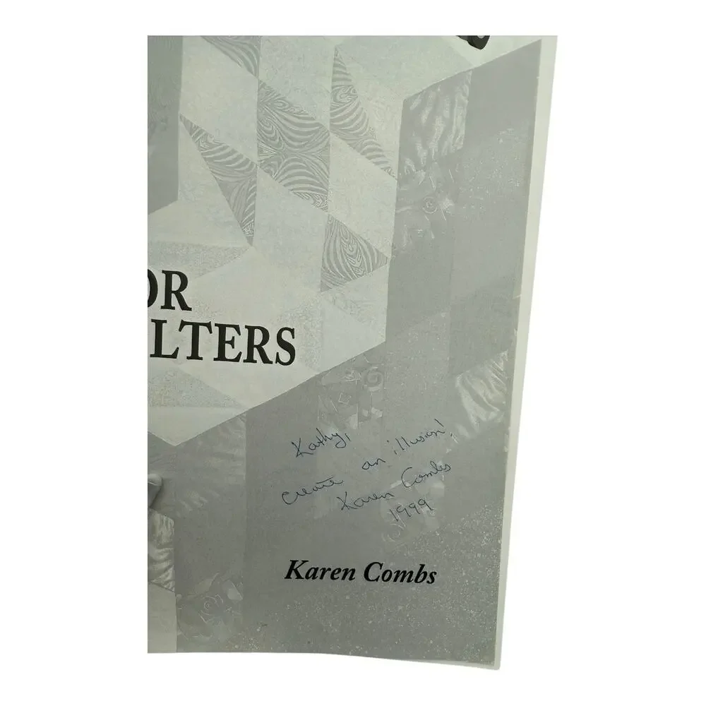 Optical Illusions‎ for Quilters by Karen Combs 1977 Signed Copy